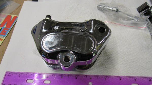 Harley Twin-Cam Softail Rear Brake Caliper & Bracket. 2006-07. P/N 40908-06 & 42895-06