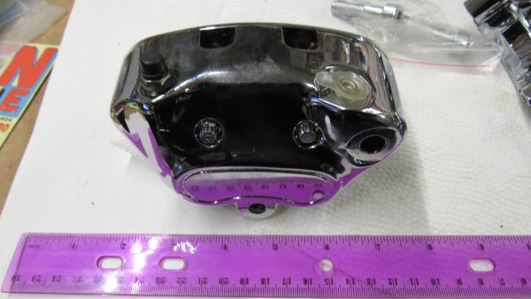 Harley Twin-Cam Softail Rear Brake Caliper & Bracket. 2006-07. P/N 40908-06 & 42895-06 - Image 8