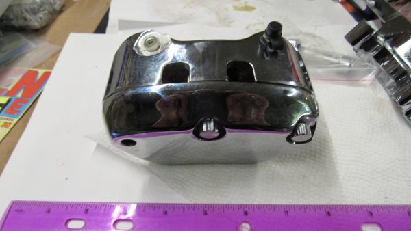 Harley Twin-Cam Softail Rear Brake Caliper & Bracket. 2006-07. P/N 40908-06 & 42895-06 - Image 7