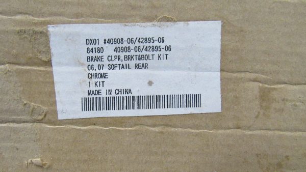 Harley Twin-Cam Softail Rear Brake Caliper & Bracket. 2006-07. P/N 40908-06 & 42895-06 - Image 3