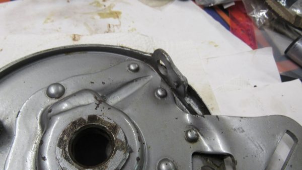 **USED**Harley 45 Flathead  Rear Brake Backing Plate.1941-52 P/N 41647-41 - Image 9