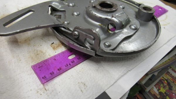 **USED**Harley 45 Flathead  Rear Brake Backing Plate.1941-52 P/N 41647-41 - Image 3