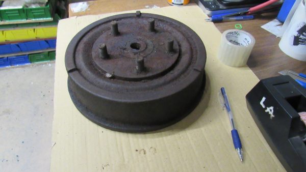 **USED** Harley Servi-car Rear Brake Drum and Hub. P/N 83800-51 & 83801-51