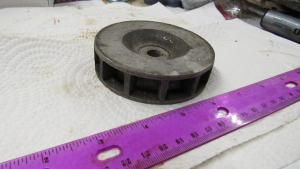 **USED**Harley Police Panhead & G Servi-car Model 51 Generator Fan. P/N 30051-48 - Image 4