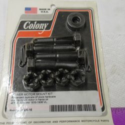 Harley 45 Flathead, VL, Singles Lower Motor Mount Kit. *Parkerized*1926-73. P/N's 437-26, 4379, 1035 CP Bolts