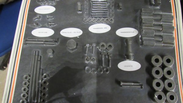 Harley 45 Flathead Parkerized Stock Style Hardware Kit for Aluminum Heads. 1937-73 - Image 4