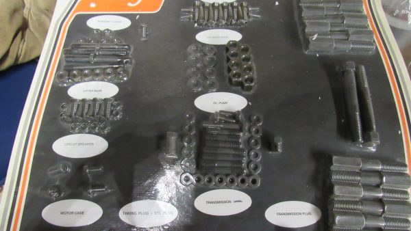 Harley 45 Flathead Parkerized Stock Style Hardware Kit for Aluminum Heads. 1937-73 - Image 3