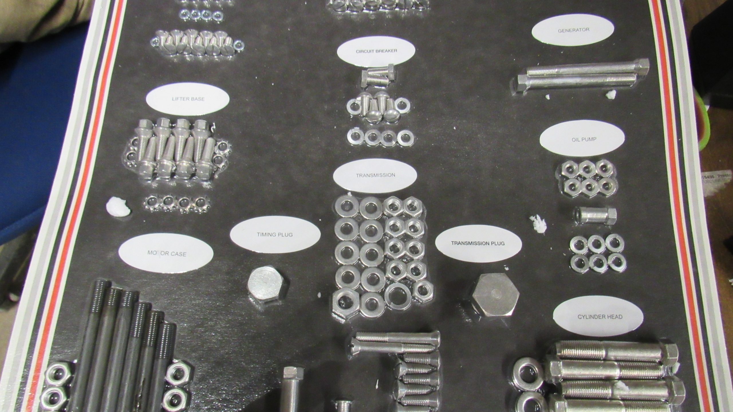 Harley Panhead Cadmium Stock Style Hardware Kit. 1958-65 - Image 4