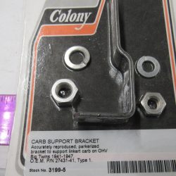Harley Knucklehead Carburetor Support Bracket 1941-47. P/N 27431-41