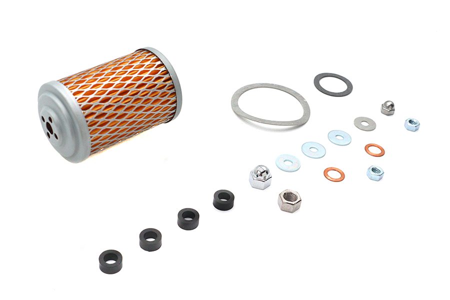 Harley Panhead Oil Filter Canister Rebuild Kit. 1948-64. - Image 2