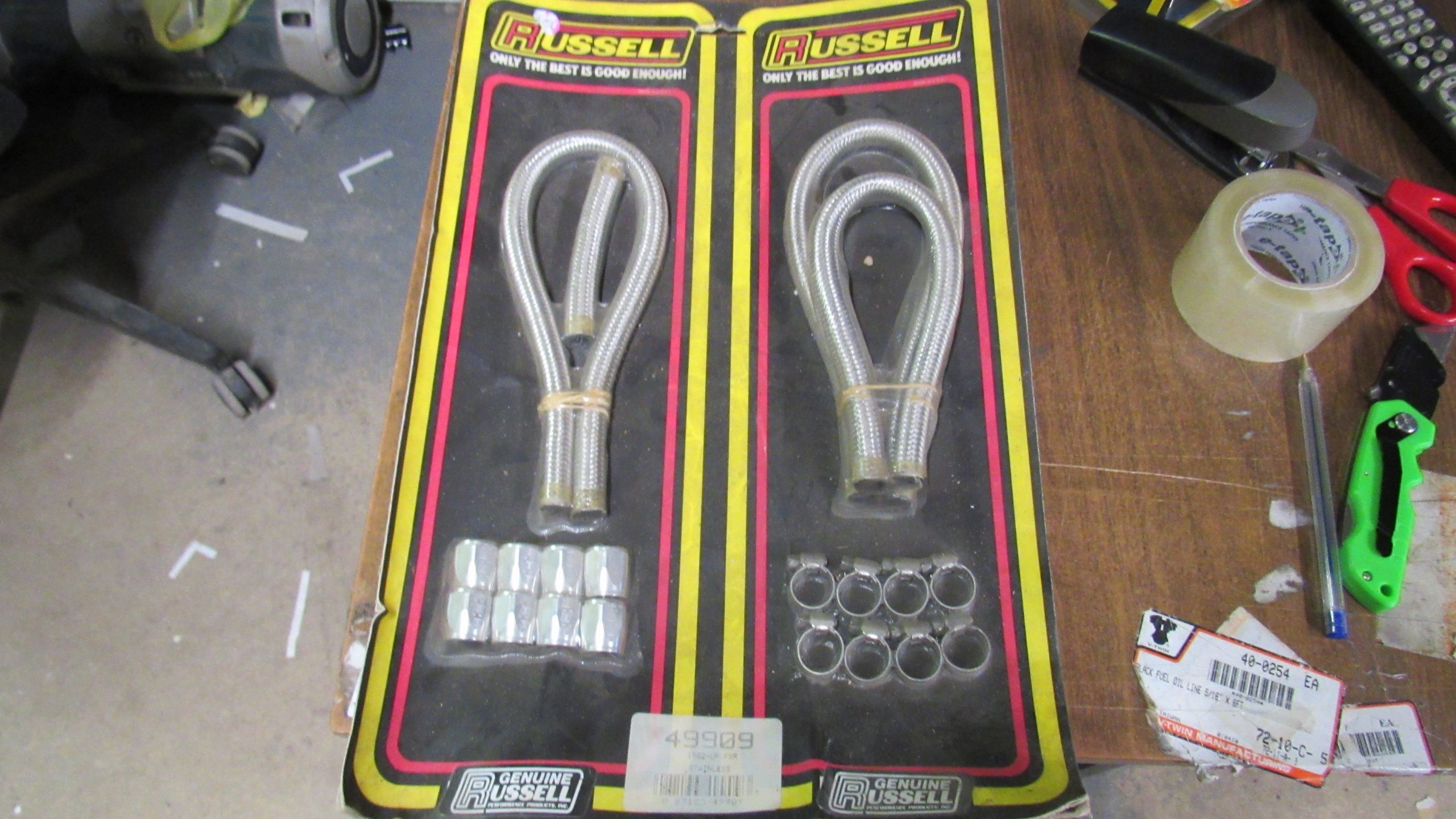 **Discontinued Parts** Russell Stainless Steel Oil Line Kit 1982 UP?? FXR