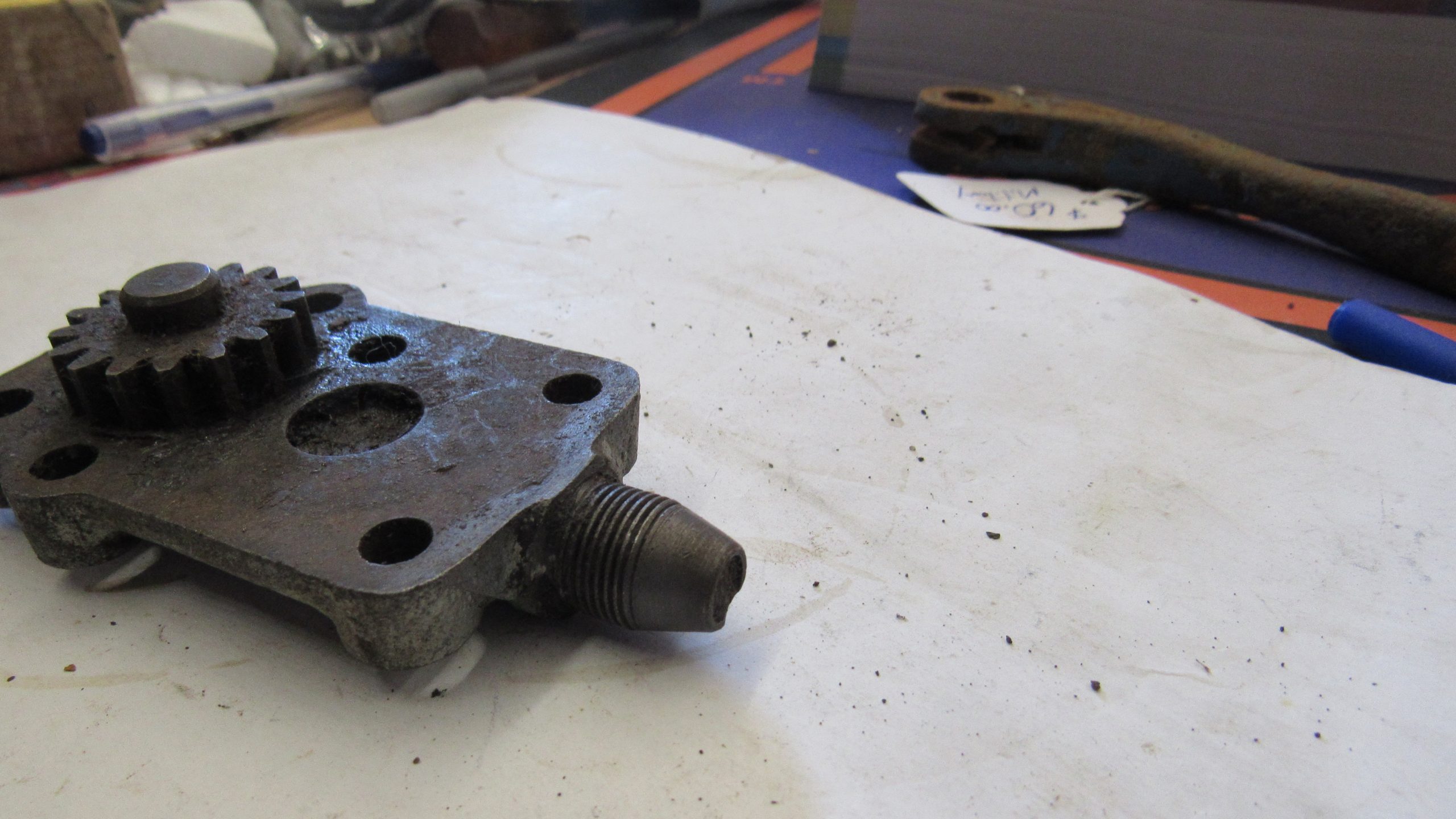 **USED**Harley 45 Flathead, Big Twin Flathead Scavenger Pump Bottom Plate. - Image 7