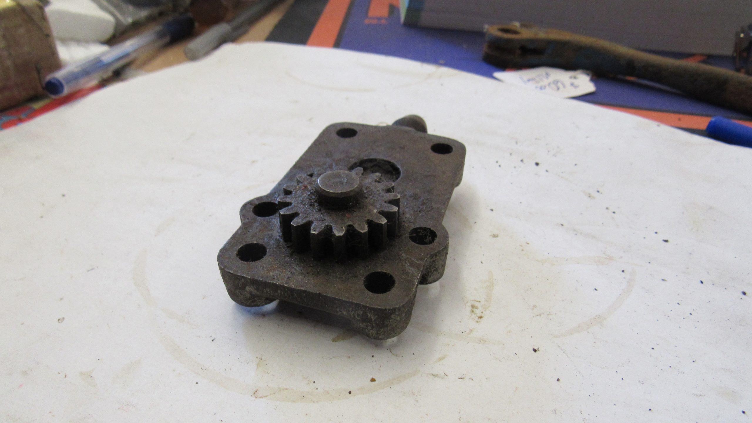 **USED**Harley 45 Flathead, Big Twin Flathead Scavenger Pump Bottom Plate. - Image 6
