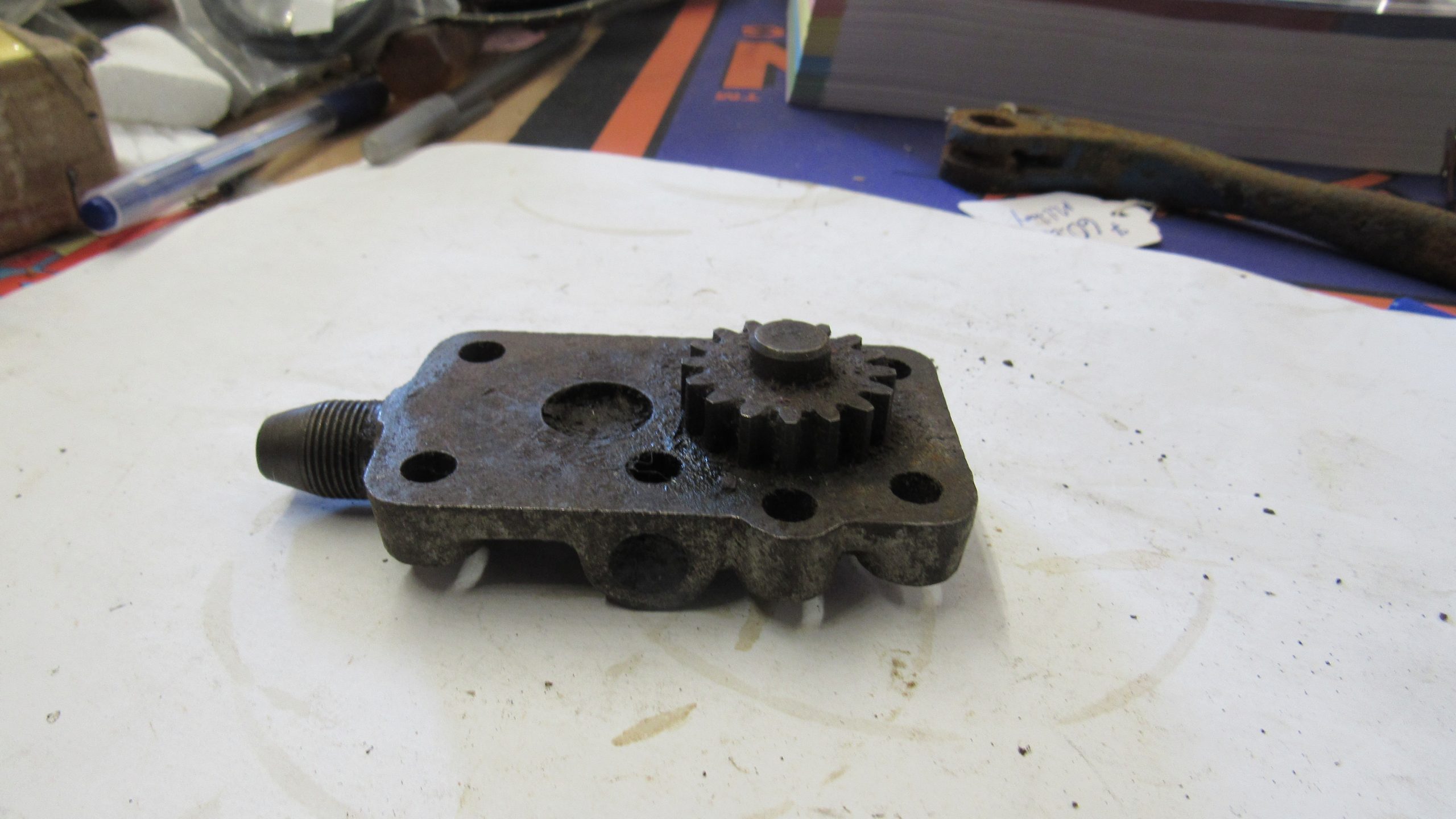 **USED**Harley 45 Flathead, Big Twin Flathead Scavenger Pump Bottom Plate. - Image 5