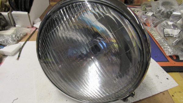 Harley Knucklehead,Panhead,45Flathead Black Springer Fork Headlight  1936-57. P/N 67701-35 - Image 8