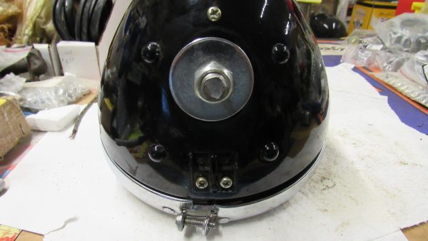 Harley Knucklehead,Panhead,45Flathead Black Springer Fork Headlight  1936-57. P/N 67701-35 - Image 5