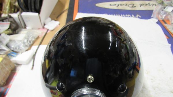 Harley Knucklehead,Panhead,45Flathead Black Springer Fork Headlight  1936-57. P/N 67701-35 - Image 4