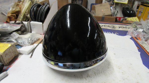 Harley Knucklehead,Panhead,45Flathead Black Springer Fork Headlight  1936-57. P/N 67701-35 - Image 2