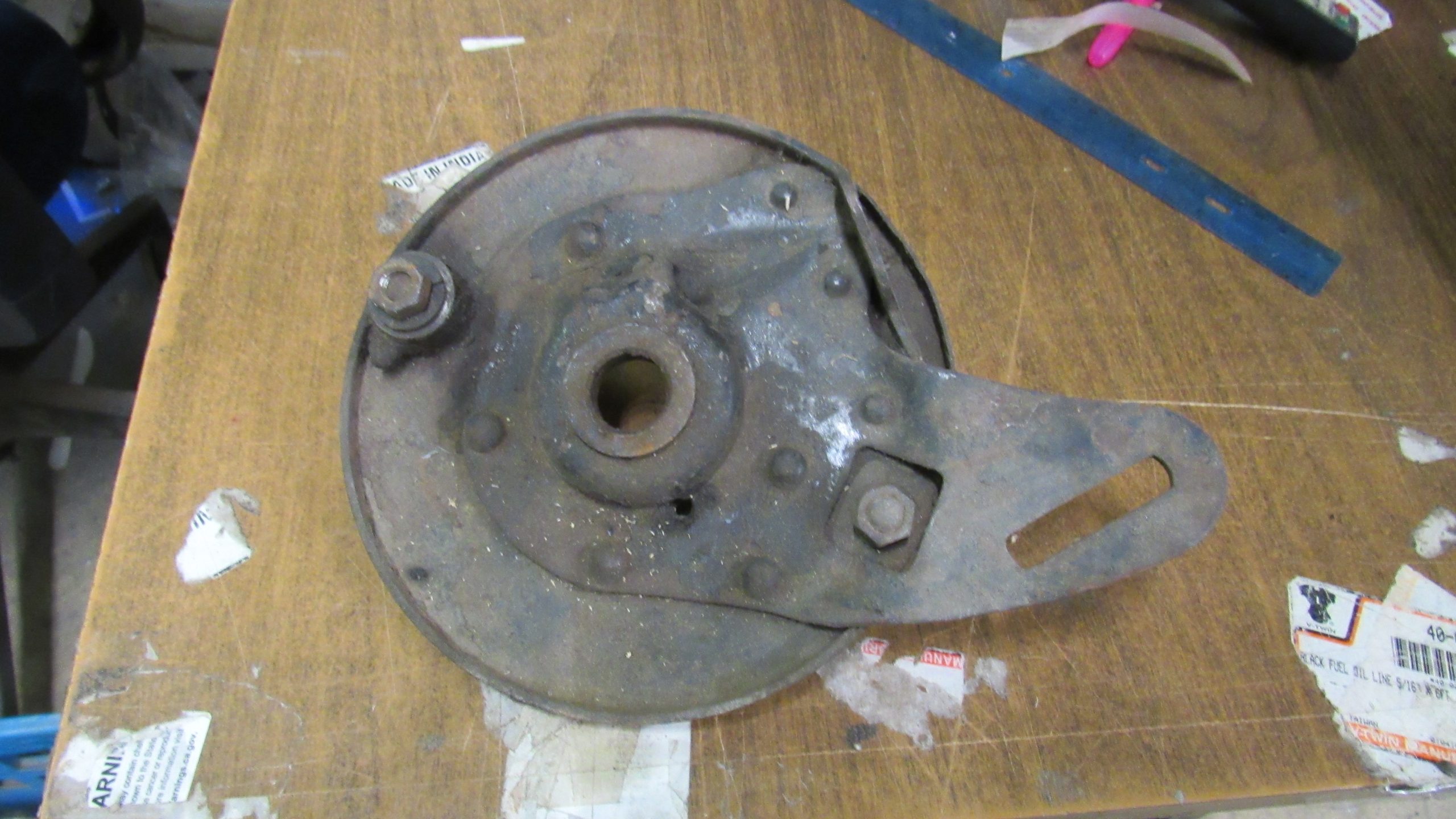 **USED**Harley 45 Flathead Rear Brake Backing Plate.1941-52 P/N 41647-41