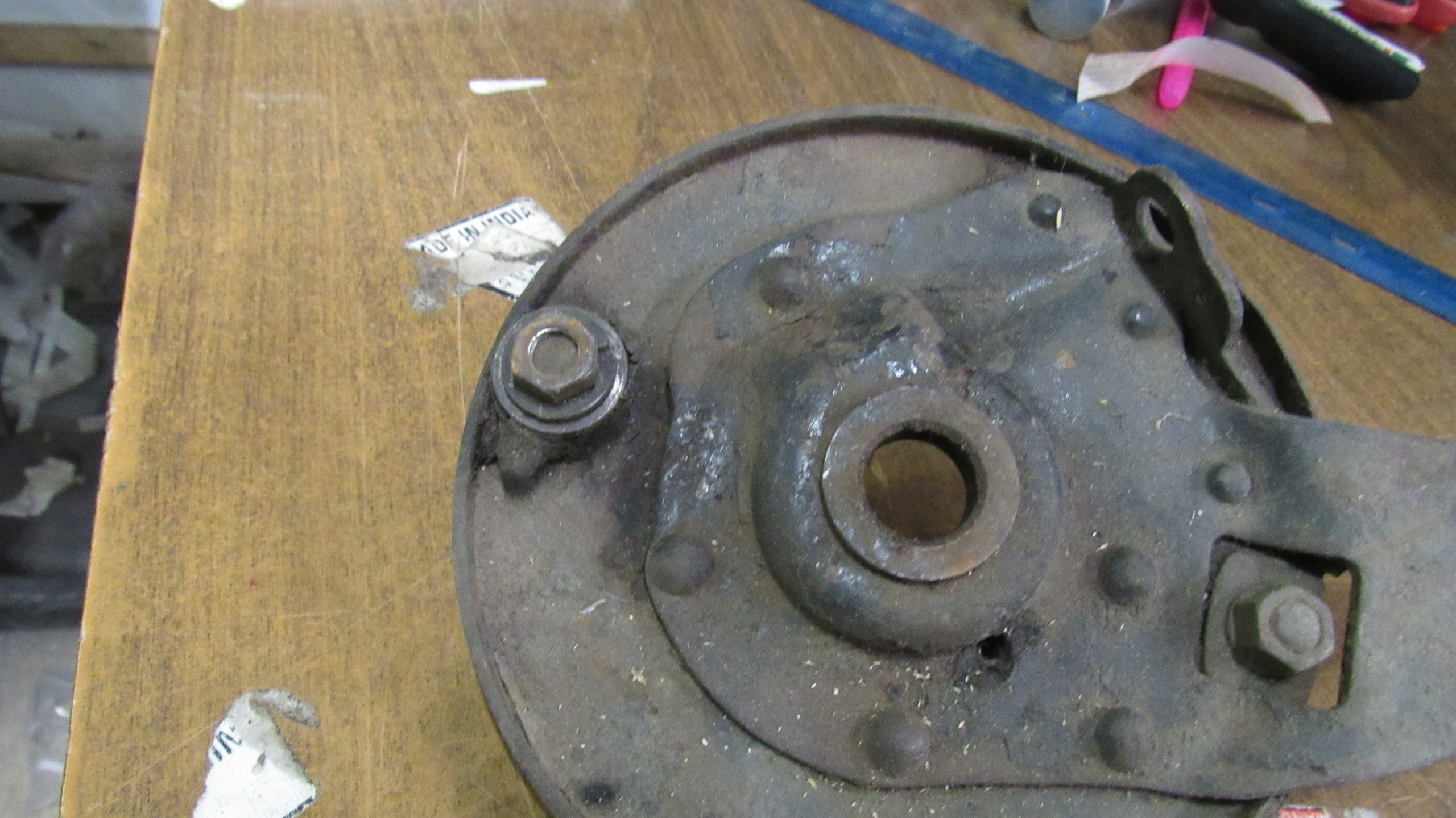 **USED**Harley 45 Flathead Rear Brake Backing Plate.1941-52 P/N 41647-41 - Image 10