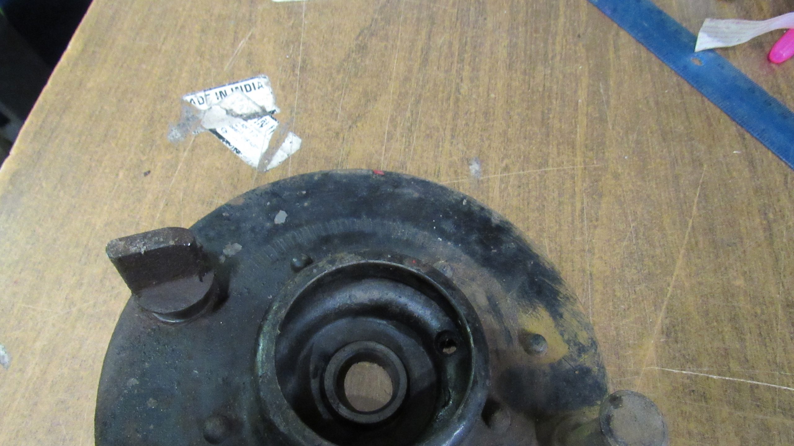 **USED**Harley 45 Flathead Rear Brake Backing Plate.1941-52 P/N 41647-41 - Image 7