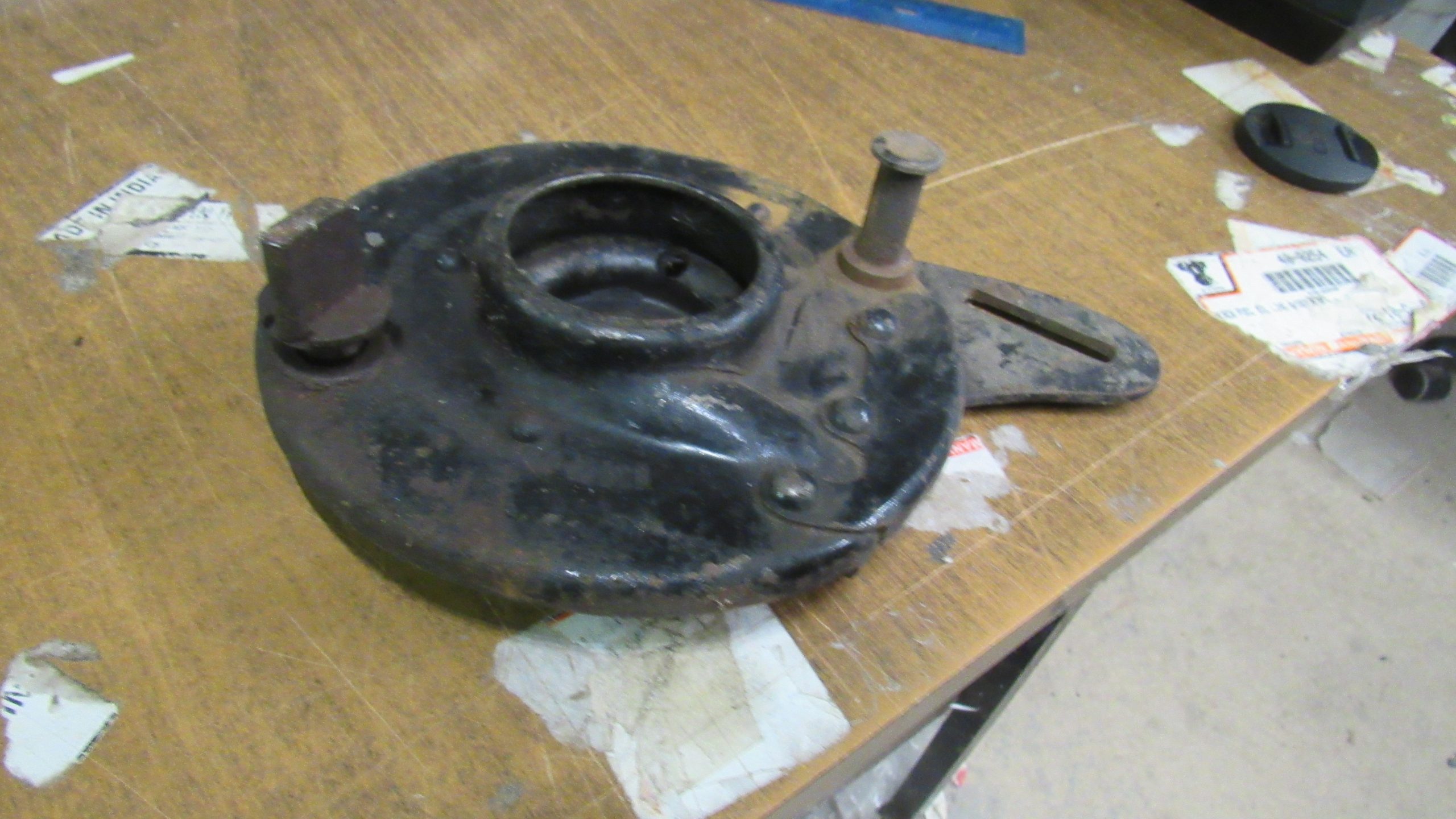 **USED**Harley 45 Flathead Rear Brake Backing Plate.1941-52 P/N 41647-41 - Image 6