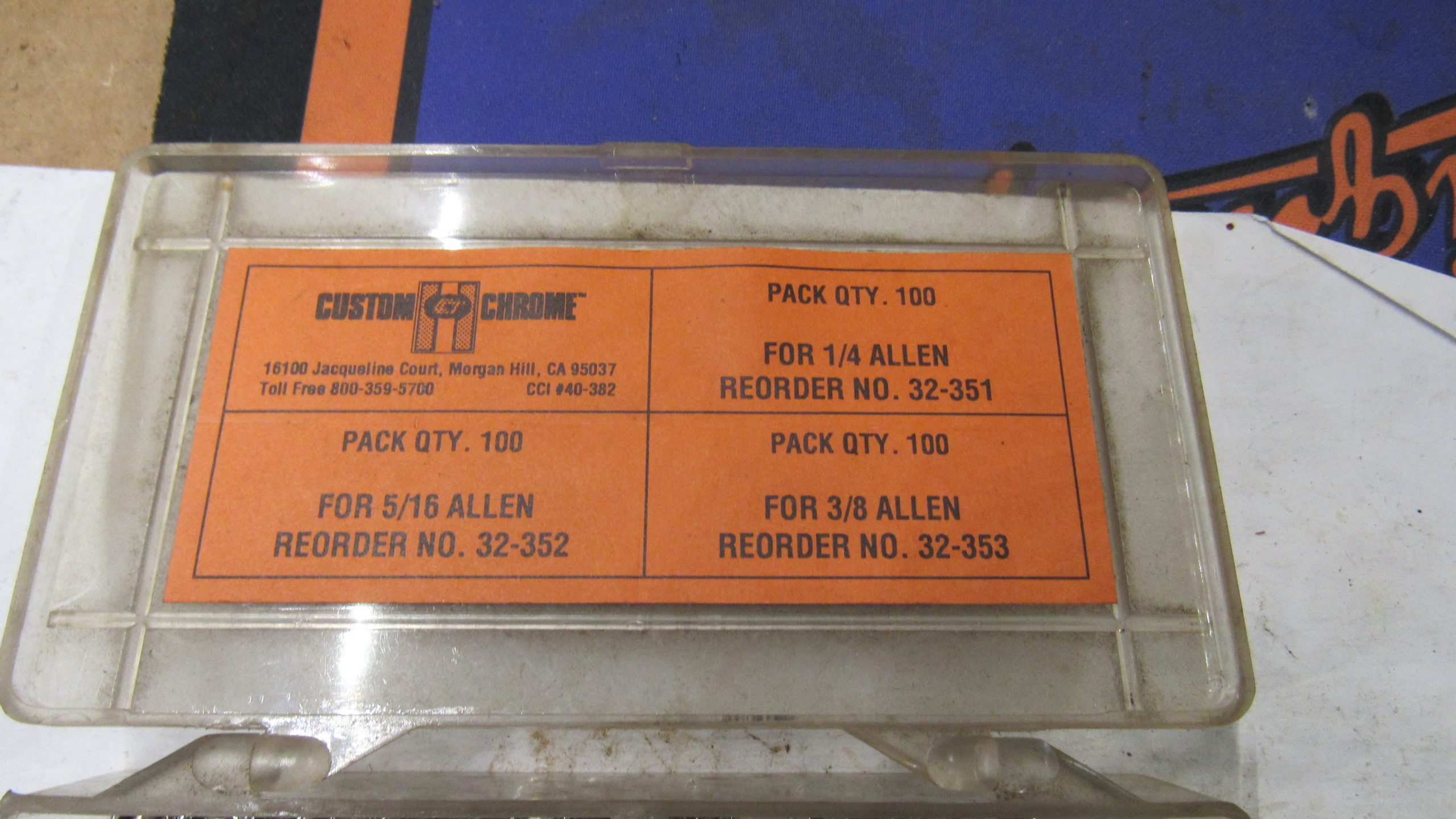 Harley Shovelhead, Evo, Twin-cam Allen Head Hole Plugs. - Image 2