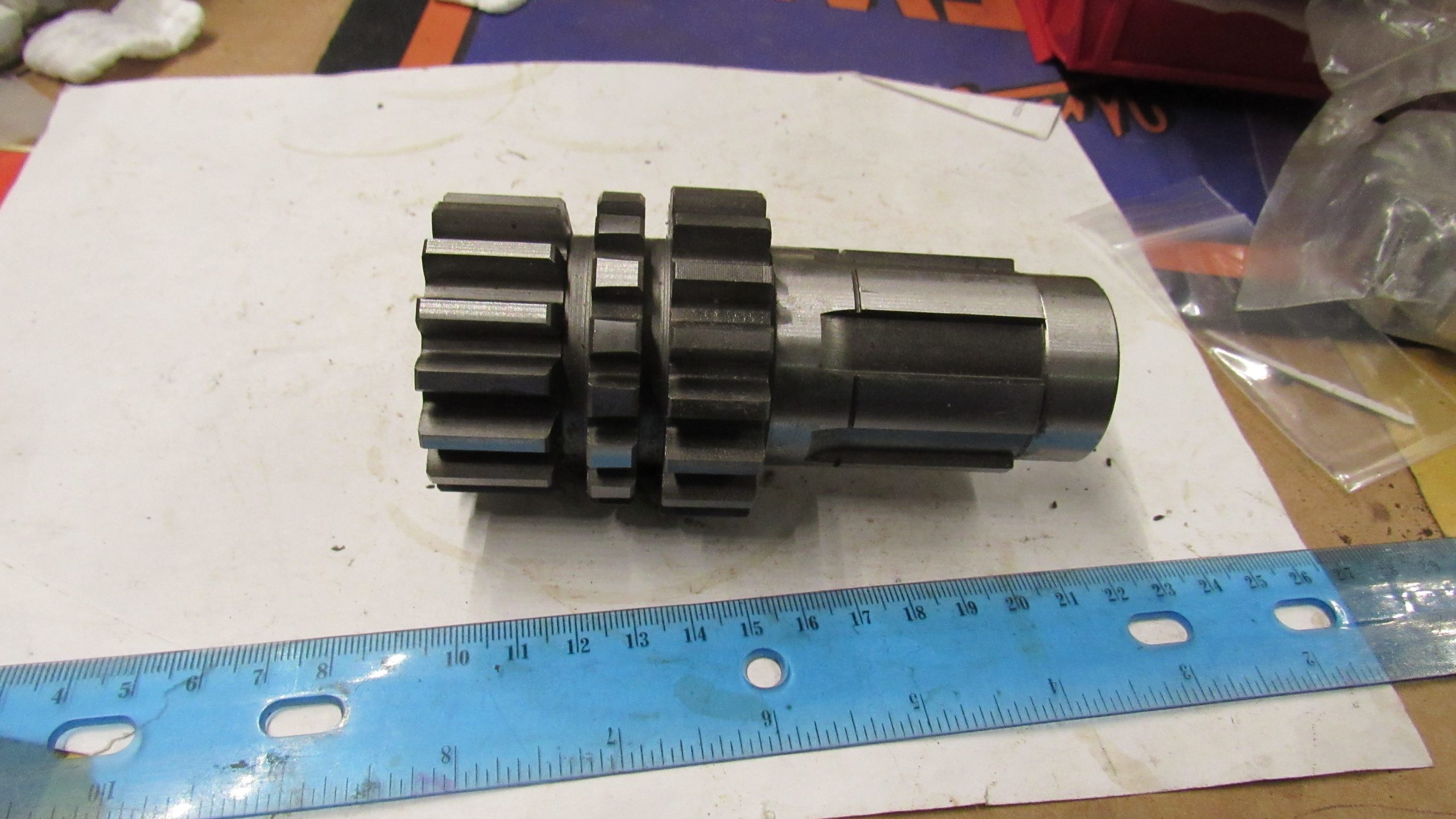 Harley Shovelhead 3rd and 4th Countershaft Cluster Gear. Late 1976-84. Part # 35716-76 - Image 2