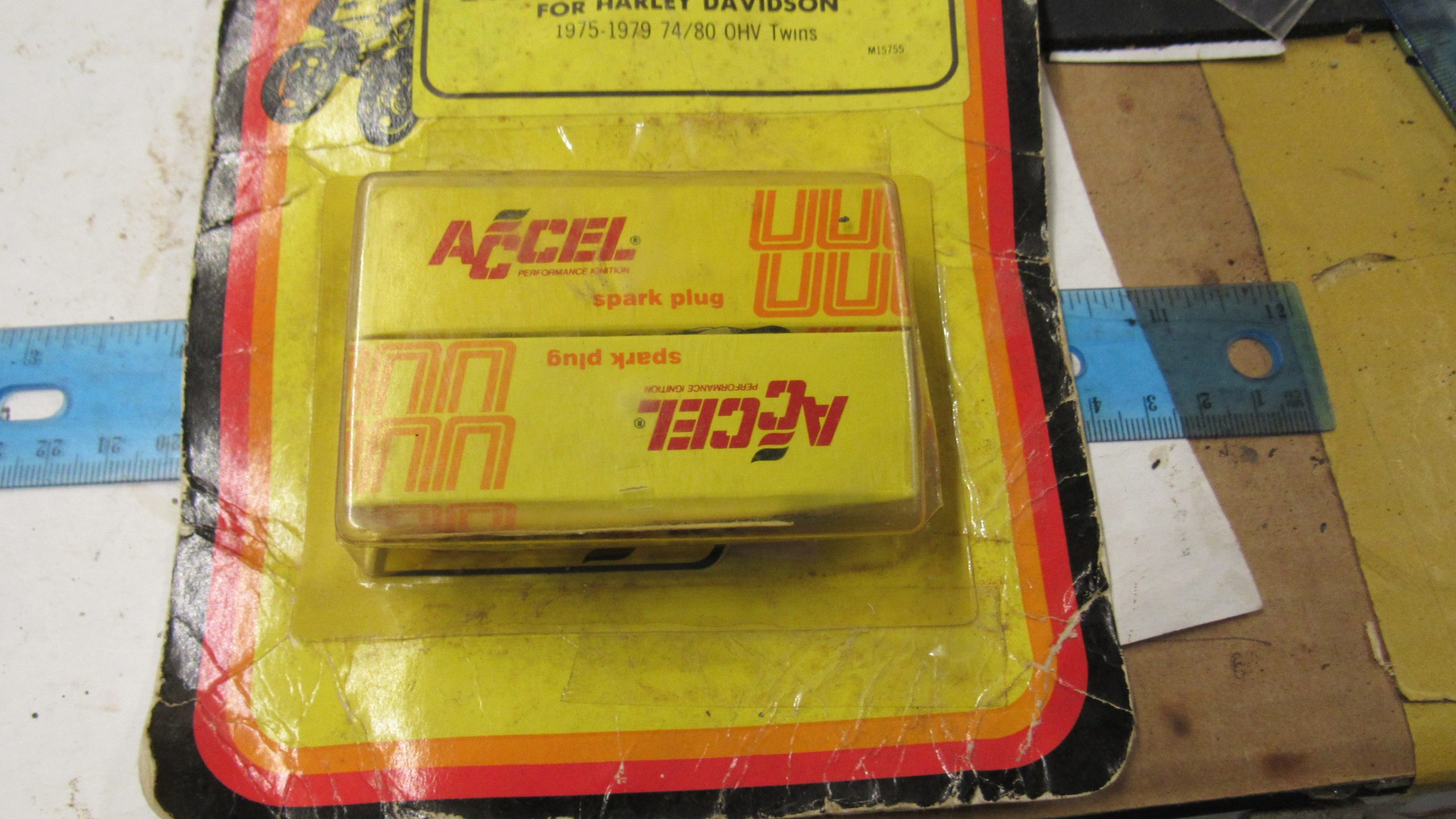 Harley Shovelhead ACCEL Spark Plugs.