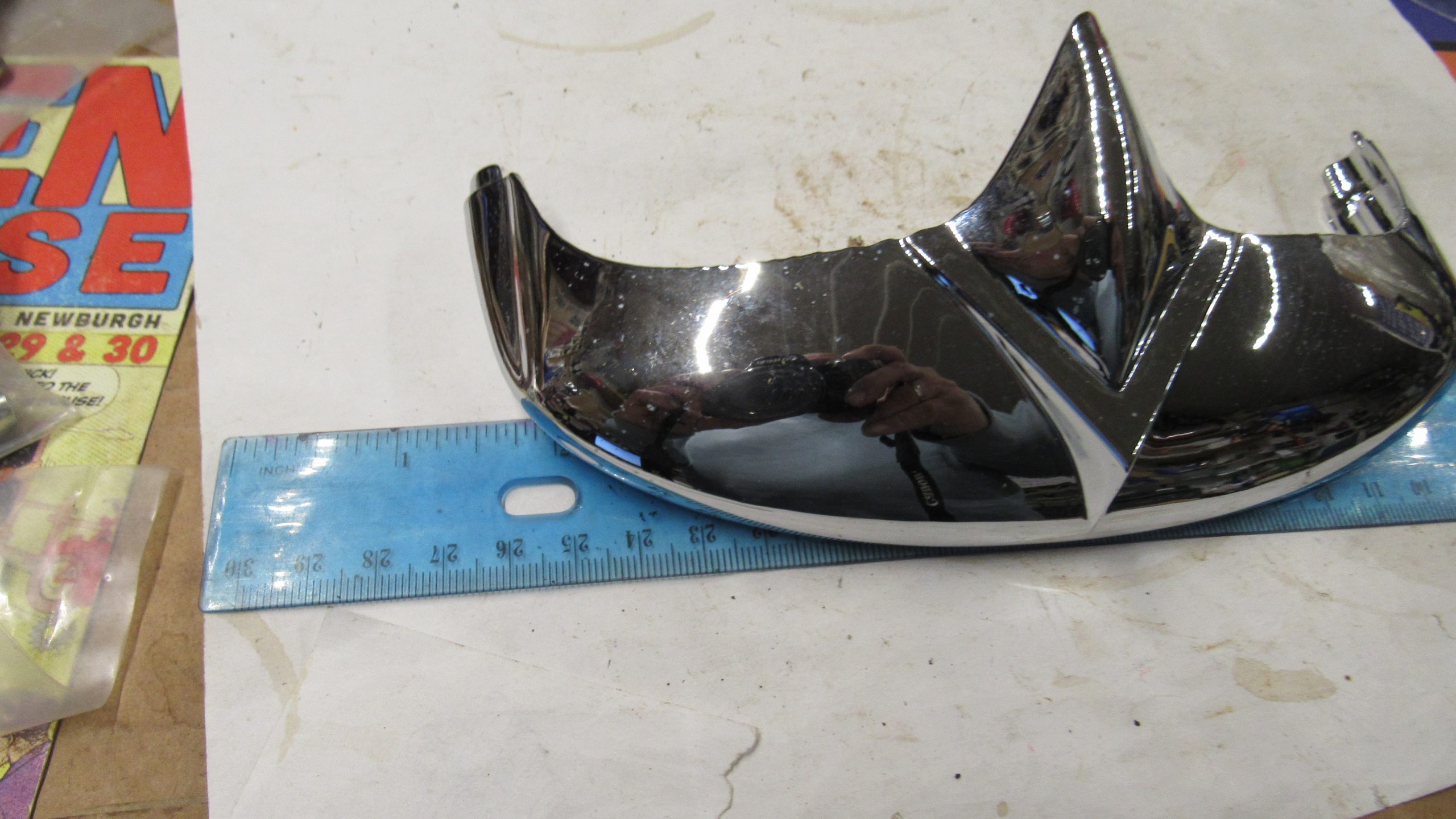 Harley Chrome Fender Tip. **LOOK** #2 - Image 2