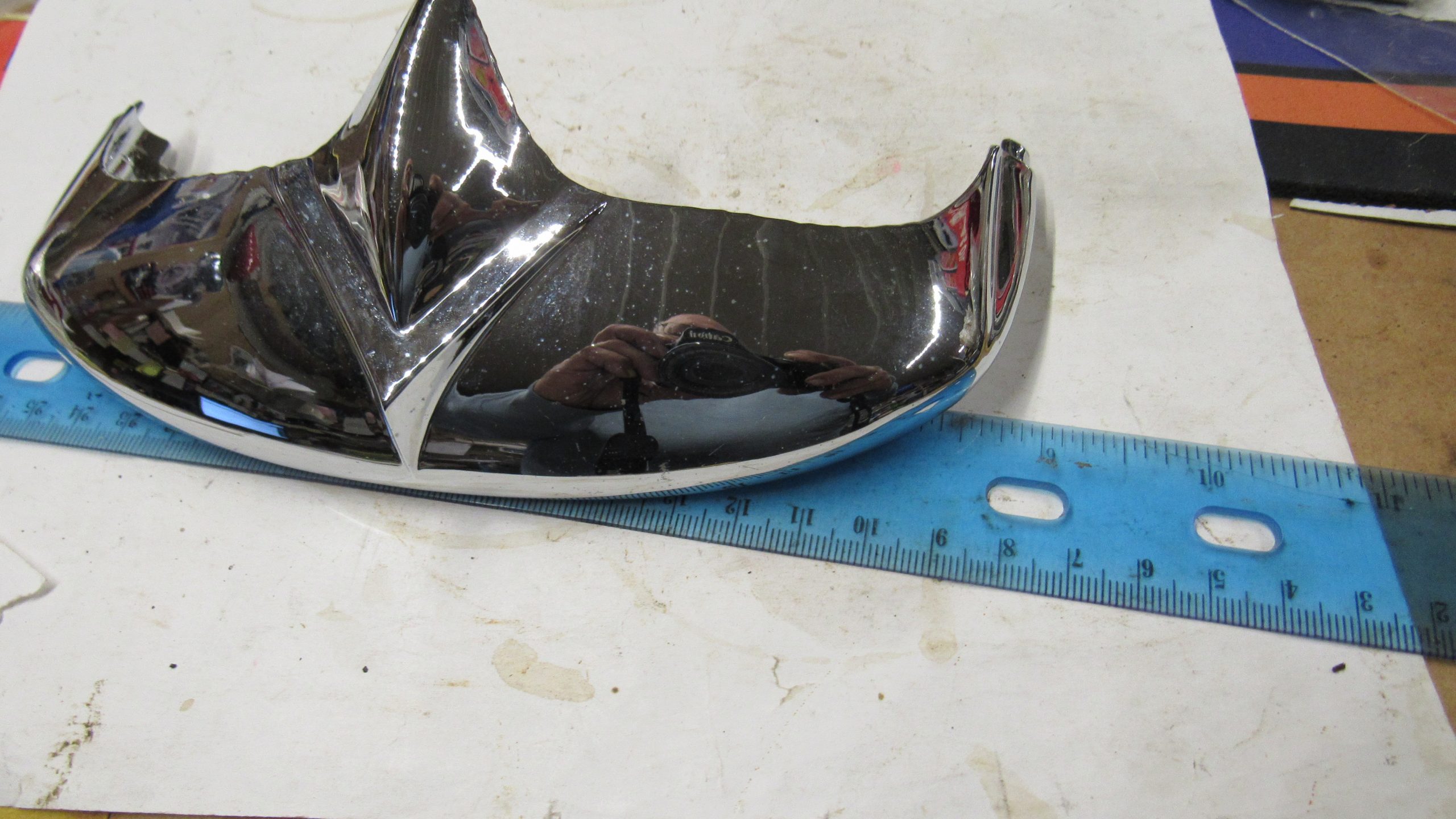 Harley Chrome Fender Tip. **LOOK** #2 - Image 3