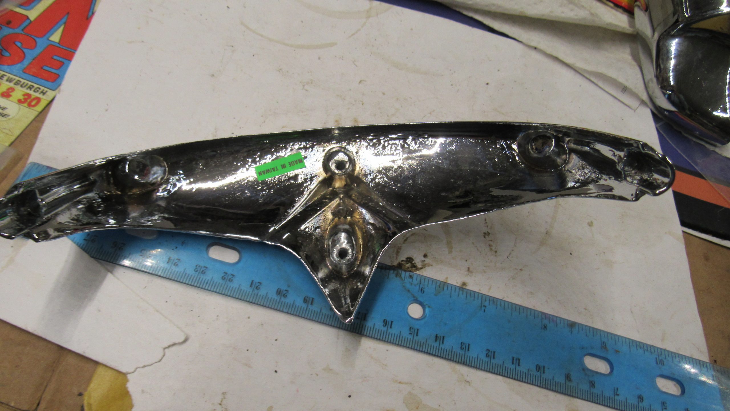 Harley Chrome Fender Tip. **LOOK** #2 - Image 4