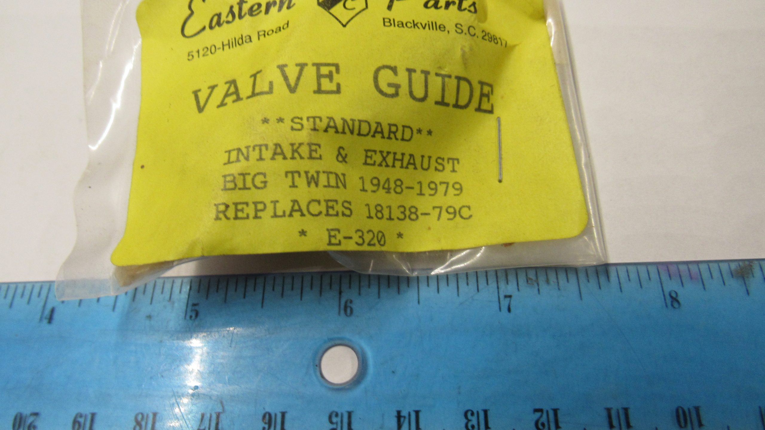 Harley Parts- Discontinued Parts. $10.00 **Look** Pan or Shovel, STD Valve Guide** - Image 2