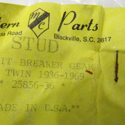 Harley Parts- Discontinued Parts. $10.00 **LOOK** *Circuit Breaker Gear Stud**
