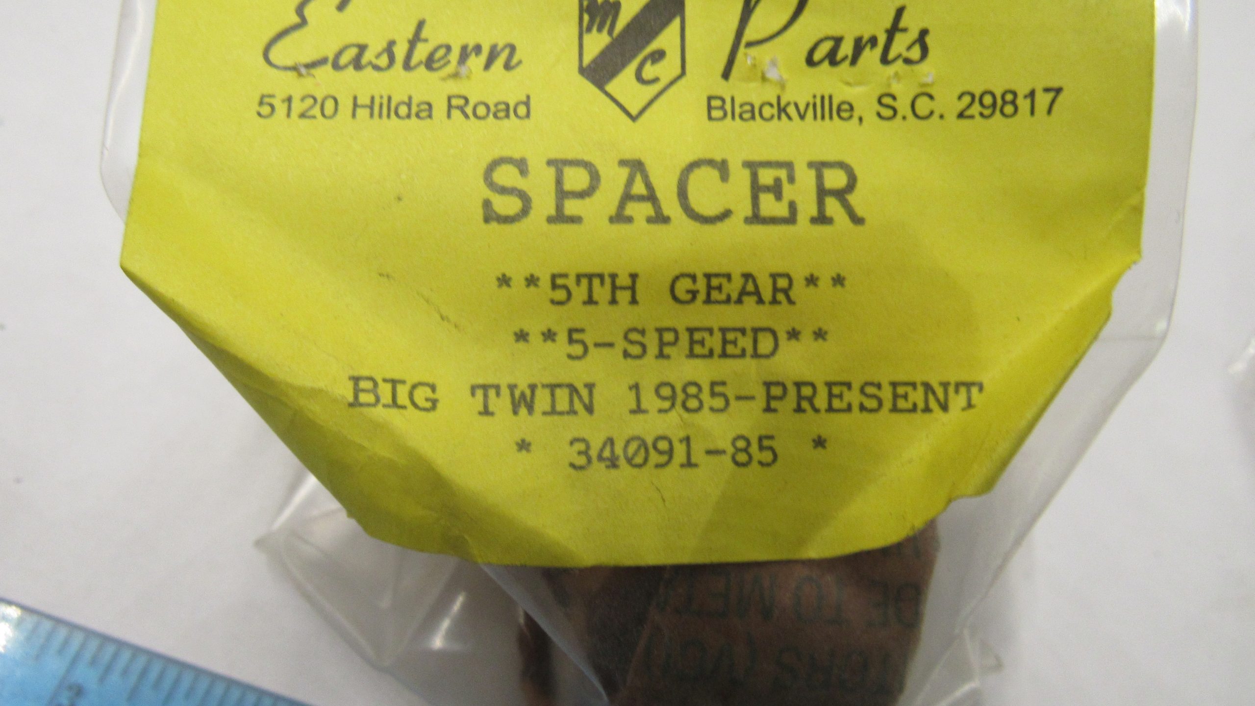 Harley Parts- Discontinued Parts. $10.00 **Look** **Evo 5 Speed Tranny Spacer.**