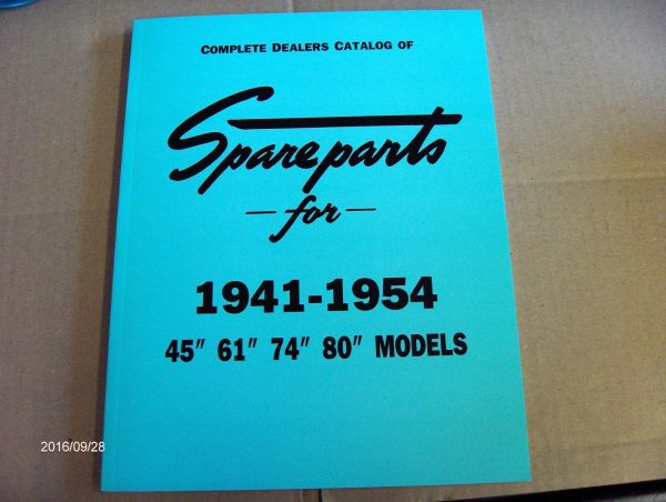 Harley Davidson Knucklehead,Panhead Flathead Spare Parts Book.