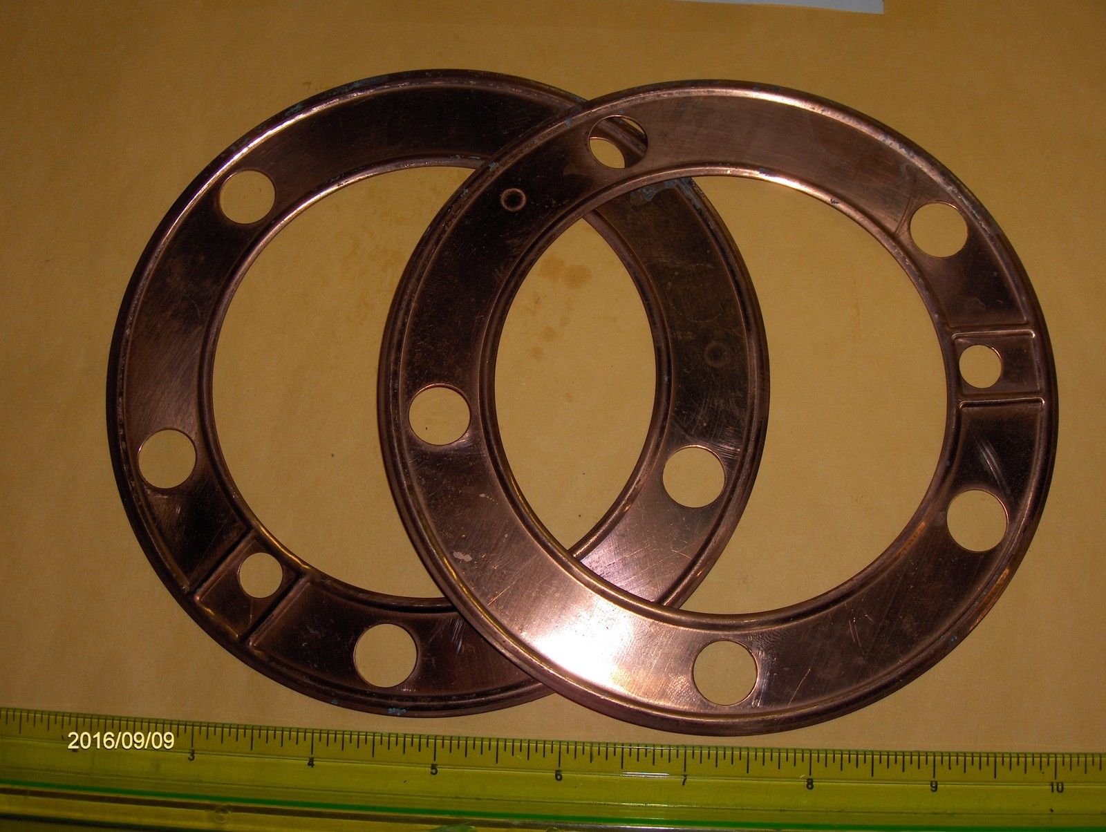 Harley Shovelhead Copper Head Gaskets With Fire Ring.. 1966-84. P/N 16770-66