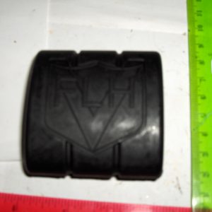 Harley Knucklehead,Panhead,Shovelhead Black Rubber Brake Pedal Pad with FLH Logo