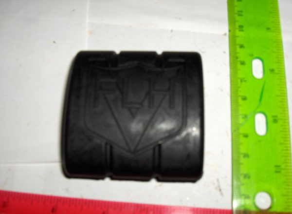 Harley Knucklehead,Panhead,Shovelhead Black Rubber Brake Pedal Pad with FLH Logo