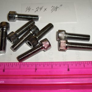 Harley Davidson Shovelhead,Chrome Allen Screws for Lifter Blocks 1966-75