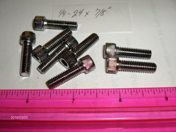 Harley Davidson Shovelhead,Chrome Allen Screws for Lifter Blocks 1966-75