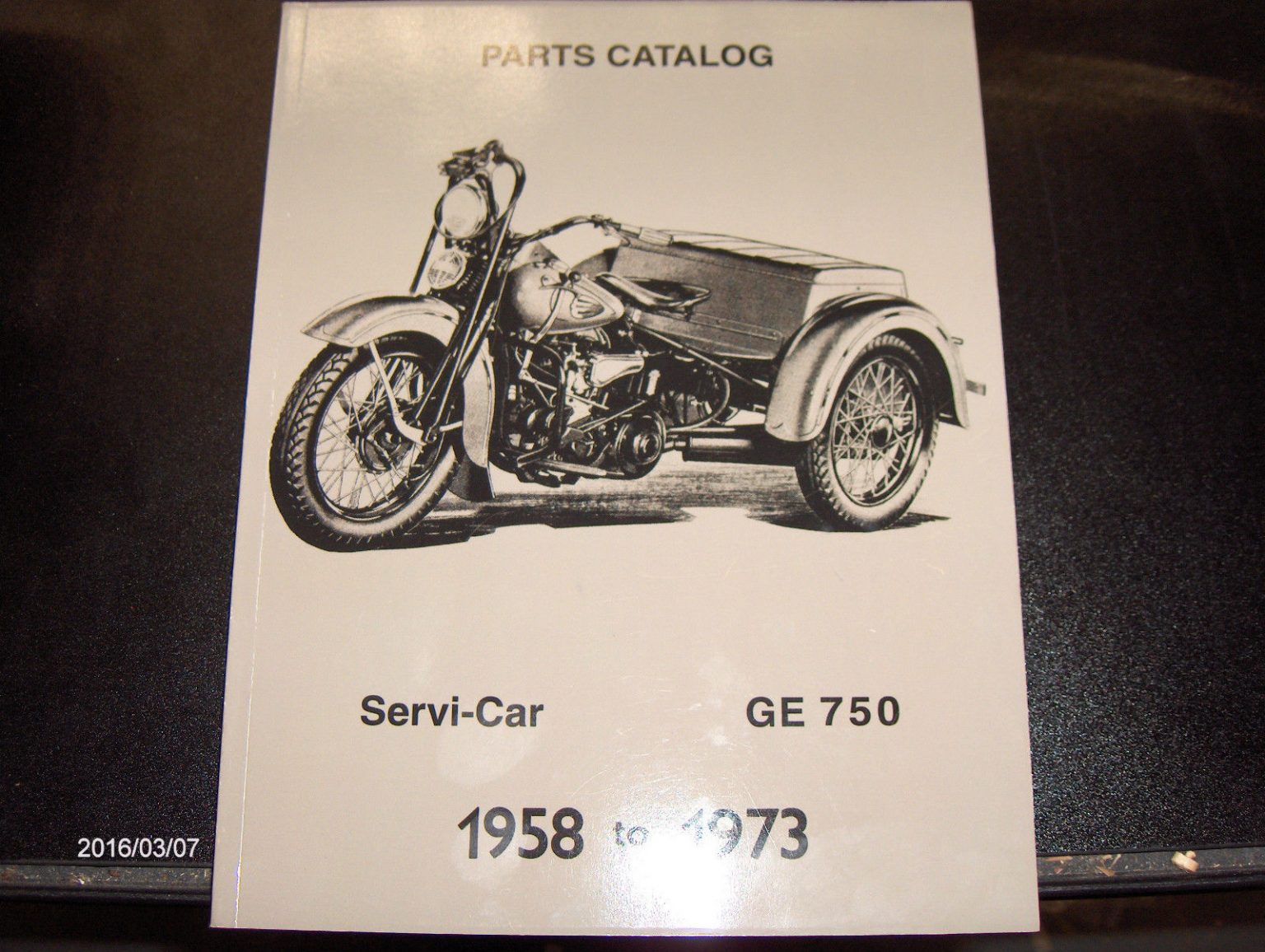 Harley Davidson Parts Catalog Book 1958 to 1973,, 45 Servicar Police