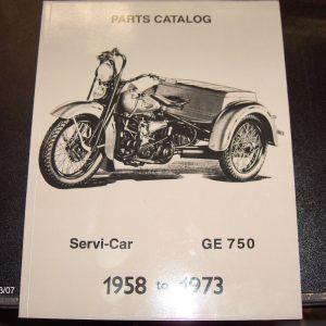 Harley Davidson Parts Catalog Book 1958 to 1973,, 45 Servicar Police Equipment
