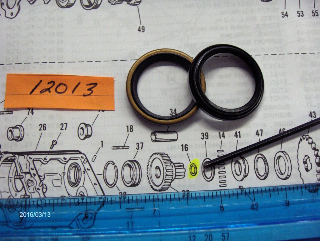 Harley Shovelhead Tranny Main Drive Gear Oil Seal P/N 12013A TJs