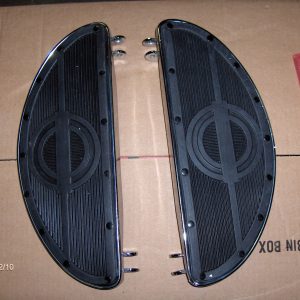 **ON SALE**Harley Knuckle Panhead,Flathead, Half Moon Footboards "Chrome" 1940-65 P/N 50603-40