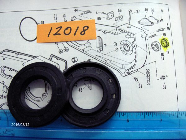 Shovelhead Inner Primary Bearing Oil Seal 1970-84  P/N 12018