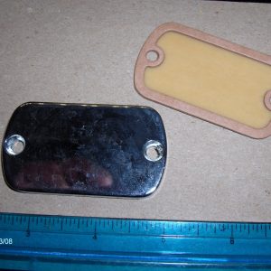 Harley Shovel,Sportster Front Chrome Master Cylinder Cover & Gasket 1972-81. P/N 45057-72