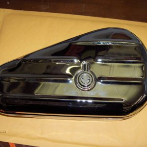 Harley Knucklehead,Panhead Flathead Right Side Chrome Tool Box. 1940-UP?. P/N 64205-40C