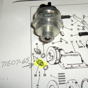 Harley Shovelhead 4 Speed Transmission Neutral Switch.. 1965-70. P/N 71507-65
