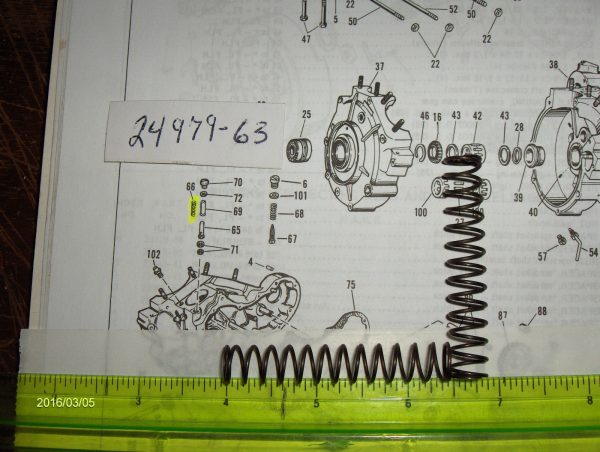 Harley Panhead Oil Screen Spring 1963-E66. P/N 24979-63